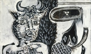 Minotaure et femme, August 10, 1937 (Mougins).