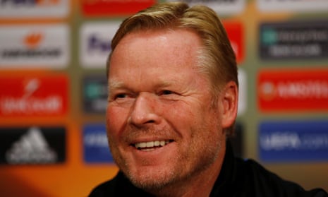 Everton’s manager Ronald Koeman realises he needs a win against Lyon but is taking it all in his stride.