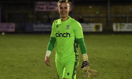 Joe Whitworth, aquí jugando para el Crystal Palace Sub-21 en febrero de 2023