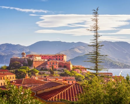 The Medici fortifications in Portoferraio on Elba.