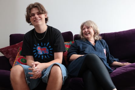 ‘You can’t make a film about parenting unless you show the bad stuff’ … mum and son today.