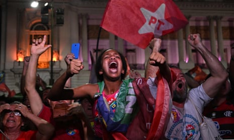 Lula supporters in Rio de Janeiro, Brazil, on 30 2022.