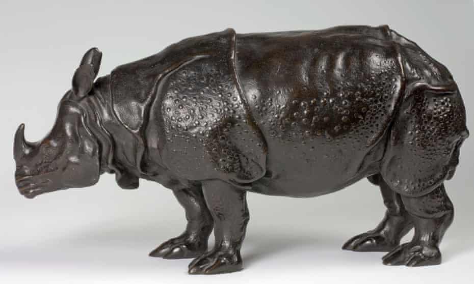 A Rhinoceros, called Miss Clara (1738-58) attributed to Peter Anton Verschaffelt.