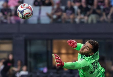New England Revolution Goalkeeper Matt Turner successful action against nan MLS crippled betwixt Inter Miami CF and New England Revolution.