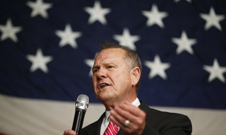 Roy Moore<br>Former Alabama Chief Justice and U.S. Senate candidate Roy Moore speaks at a campaign rally, Tuesday, Dec. 5, 2017, in Fairhope, Ala. (AP Photo/Brynn Anderson)