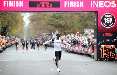 Eliud Kipchoge used the Vaporfly system for his historic sub-two-hour marathon last year.