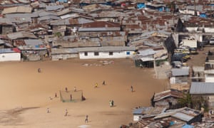 A scene in West Point, the biggest slum community in Monrovia, the capital of Liberia, in 2013. Oxfam is working to improve the lives of people in the countries urban slums and rural communities with better access to education, improved healthcare, sanitation and food security. Though the effects of two civil wars, from 1989 to 2003, are still felt, there is an improvement in reducing waterborne diseases; and while access to clean water and good sanitation is low, the situation is improving, with communities taking charge of their own sanitation and hygiene practices