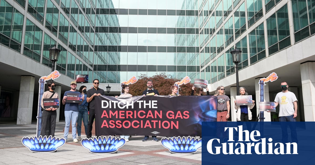Protesters slam gas group’s use of customers’ money to thwart climate efforts | US news
