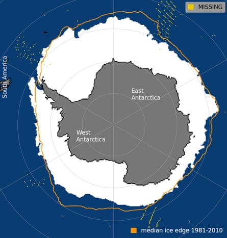 Antarctica’s sea ice extent on 24 September 2023.