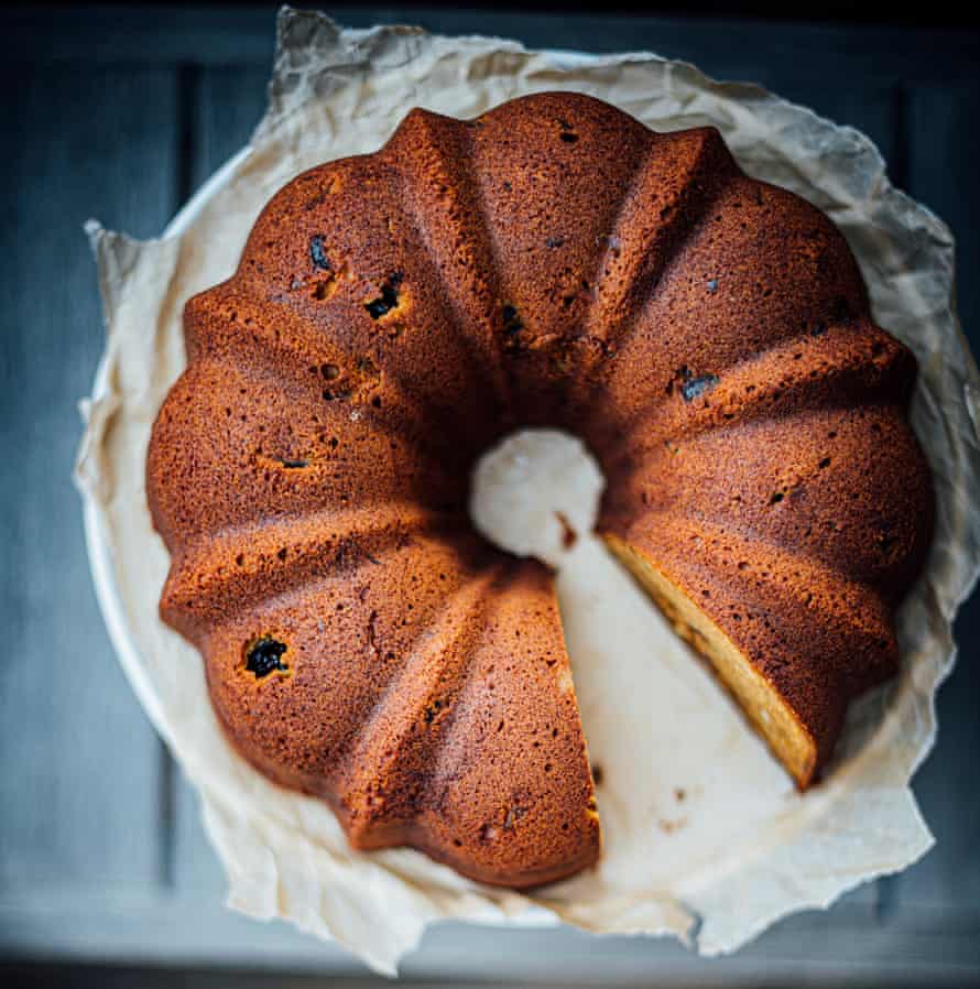 Rum Soaked Caramel Raisin Cake from Nik Sharma.