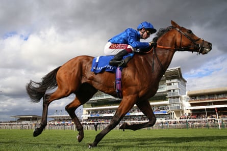 Benbatl, ridden by Oisin Murphy, wins the Shadwell Joel Stakes at Newmarket in September.