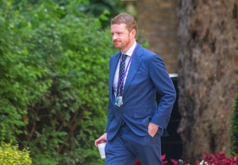 Morgan McSweeney seen walking in Downing Street, London, England, United Kingdom, 16 July 2024.