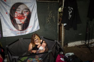 âSometimes I donât want to tell people Iâm Christian because of what it represents.â Heather Vaught plays with her daughter Maybelle. Vaughtâs Southern Baptist church in Evansville, Indiana, hosts punk shows in its basement.