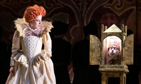 Mary Plazas as Elizabeth in ETO’s staging of Rossini’s opera – the first in the UK in two centuries.