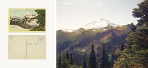 The book includes postcards, such as the ones seen here. Featuring images captured during Funch’s trips through the Northern Cascade mountain range in the US, it is an imperfect re-creation of landscapes and wilderness