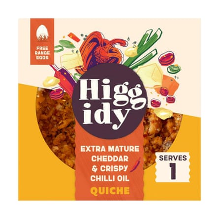 Higgidy Mature Cheddar & Crispy chilli Oil Quiche 155g