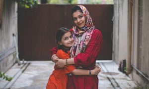 Khadija Siddiqi with her younger sister, who was also wounded during the attack.