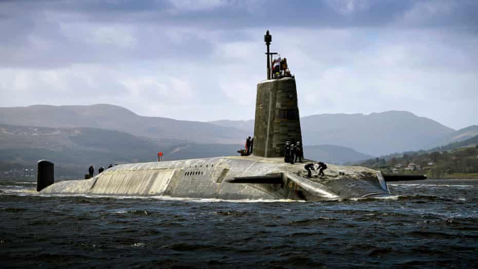 The real thing … HMS Vigilant returns to base in Scotland after an extended deployment.