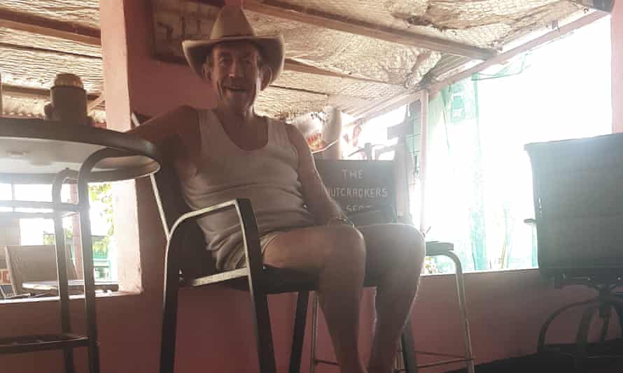 Paddy Moriarty and his dog allegedly killed amid feud with neighbours, Northern Territory coroner finds | Northern Territory 1 Paddy Moriarty and his dog Rover at the bar at the Larrimah Pink Panther Hotel