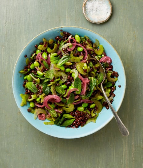 Meera Sodha's quick puy lentil celery and herb salad.