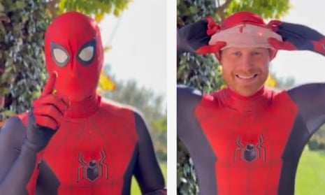 Prince Harry as Spider-Man