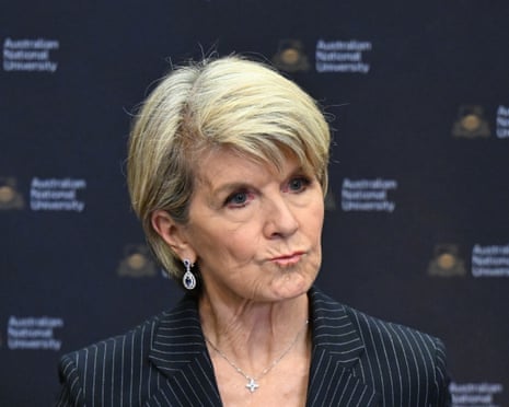 Julie Bishop speaking at official event or press conference