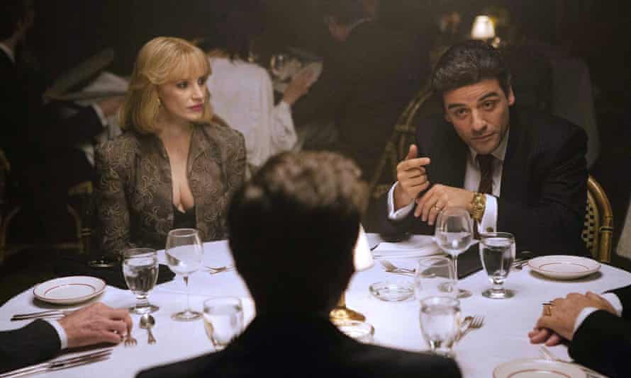 Table manners: Jessica Chastain and Oscar Isaac in A Most Violent Year.