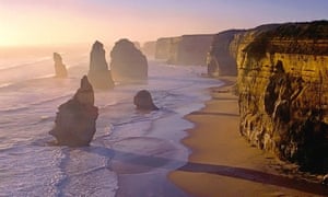 One of the most popular attractions along the Great Ocean Road, Victoria, the Twelve Apostles.