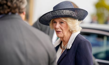 Camilla, Queen Consort arrives at Ascot.