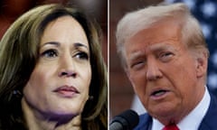 Vice-President Kamala Harris and the former president Donald Trump debate in Philadelphia on Tuesday night.