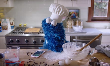 An advert for Apple’s digital assistant Siri features Sesame Street’s Cookie Monster.