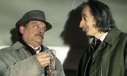 Peter Benson, right, with David Jason in A Touch of Frost, 1994.