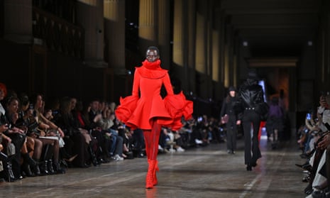 Flounced dresses and laced boots fill McQueen's Dickens-coded Paris show | Paris fashion week | The Guardian Flounced dresses and laced boots fill McQueen's Dickens-coded Paris show | Paris fashion week | The Guardian