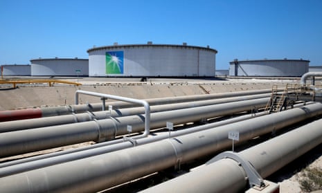 General view of Saudi Aramco's Ras Tanura oil refinery and oil terminal in Saudi Arabia in May 2018