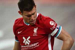James Milner wearing the captain's armband.