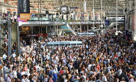 Commuters at Waterloo Station