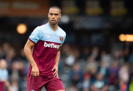 Winston Reid in action for West Ham in a pre-season friendly. He has not played a competitive game for the club since March 2018.