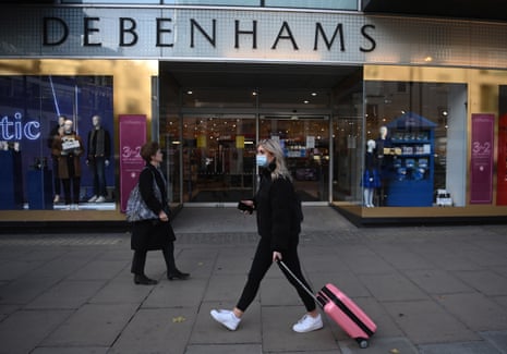 A Debenhams Store in London today.