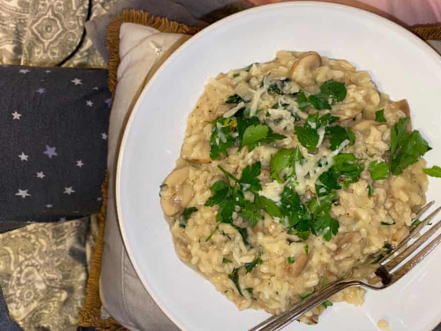 Catherine’s mushroom risotto
