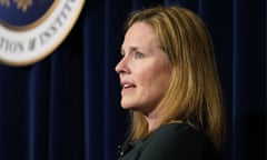 Amy Coney Barrett<br>FILE - U.S. Supreme Court Associate Justice Amy Coney Barrett speaks at the Ronald Reagan Presidential Library Foundation in Simi Valley, Calif., April 4, 2022. Two of the Supreme Court justices who disagree most often on the outcomes of cases say they both still try hard to persuade each other, and sometimes succeed. Justice Sonia Sotomayor and Justice Amy Coney Barrett made the comments in a pretaped conversation made public for the first time Thursday evening, July 28, 2022. (AP Photo/Damian Dovarganes, File)