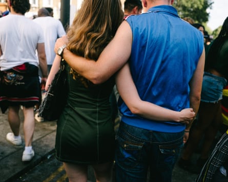 Irene and Sam arm in arm