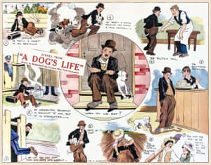 A Dog’s Life from 1918 as a comic strip. The short was Chaplin’s first film for First National Films, where he was paid $1m for a contract that gave him full creative control.