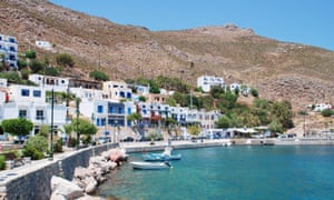 Livadia harbour on the Greek island of Tilos.