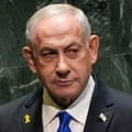 Closeup of Netanyahu