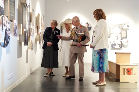 King Charles and Queen Camilla attend the official opening of the Winston Churchill Education and Learning Centre, on the site of the British Normandy Memorial in Ver-sur-Mer, in north-western France.