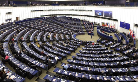 The new European commission attend a session of the European parliament in Strasbourg