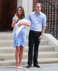 The Princess and Prince of Wales with newborn son George.