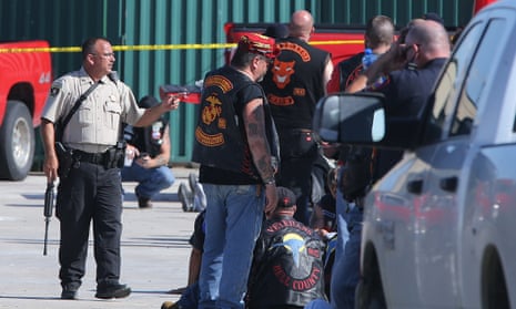 A gunfight between members of rival biker gangs in the parking lot of the Twin Peaks restaurant in Waco, Texas, on 17 May 2015 left nine dead. 