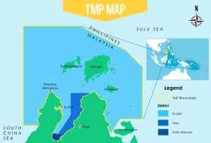 A map of the new Tun Mustapha marine protected area