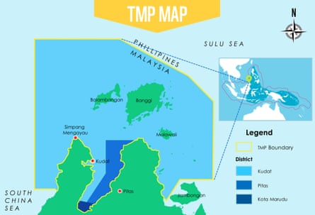 A map of the new Tun Mustapha marine protected area
